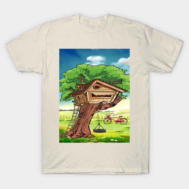 Hand tree house T-Shirt by Aish shop